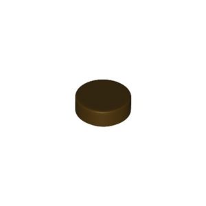 LEGO 98138 Tile Round 1 x 1 (Dark Brown)