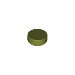 LEGO 98138 Tile Round 1 x 1 (Olive Green)