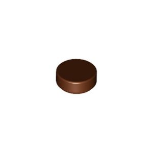 LEGO 98138 Tile Round 1 x 1 (Reddish Brown)