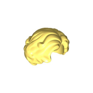 LEGO Hair 11256 Short Wavy with Side Part (Bright Light Yellow)