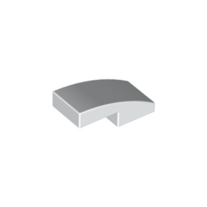 LEGO 11477 Slope Curved 2 x 1 No Studs [1/2 Bow] (White)