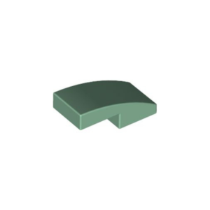 LEGO 11477 Slope Curved 2 x 1 No Studs [1/2 Bow] (Sand Green)