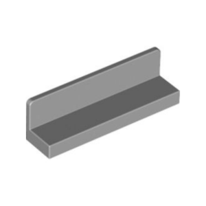 LEGO 15207 Panel 1 x 4 x 1 with Rounded Corners Thin Wall (Light Bluish Gray)
