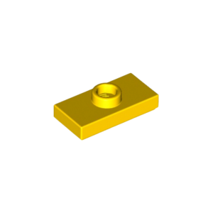 LEGO 15573 Plate Special 1 x 2 with 1 Stud with Groove and Inside Stud Holder (Jumper) (Yellow)