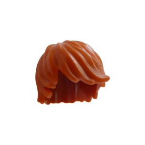 LEGO Hair 18226 Tousled with Side Part (Dark Orange)