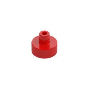 LEGO 20482 Tile Round 1 x 1 with Hollow Bar (Red)