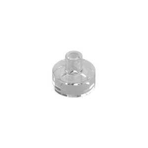 LEGO 20482 Tile Round 1 x 1 with Hollow Bar (Transparent Clear)