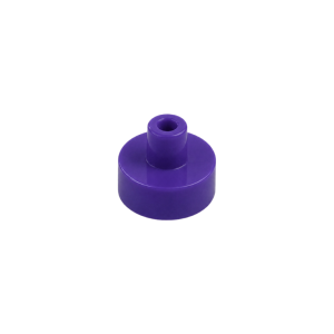LEGO 20482 Tile Round 1 x 1 with Hollow Bar (Dark Purple)
