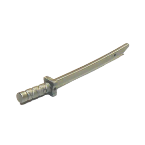 LEGO Weapon 21459 Sword / Katana / Shamshir with Capped Pommel (Flat Silver)
