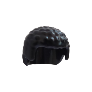 LEGO Hair 21778 Coiled Texture (Plain) (Black)