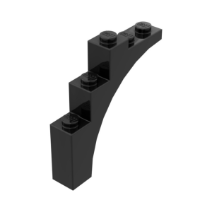 LEGO 2339 Brick Arch 1 x 5 x 4 [Continuous Bow] (Black)