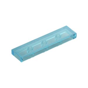LEGO 2431 Tile 1 x 4 with Groove (Transparent Light Blue)