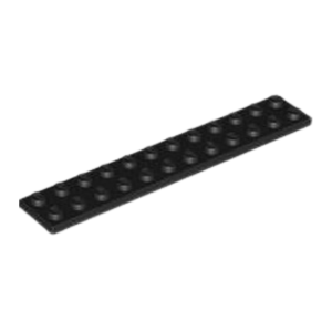 LEGO 2445 Plate 2 x 12 (Black)