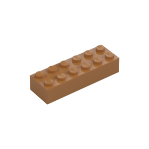LEGO 2456 Brick 2 x 6 (Medium Nougat)
