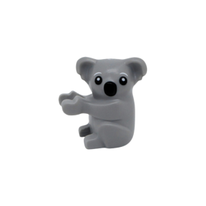 LEGO Animal 2589pr0001 Koala with Black Eyes, Nose, White Pupils print (Light Bluish Gray)