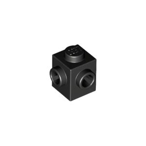 LEGO 26604 Brick Special 1 x 1 with Studs on 2 Adjacent Sides (Black)