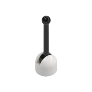 LEGO 298c02 White Base with Black Lever