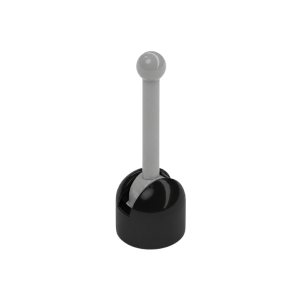 LEGO 298c03 Black Base with Light Gray Lever