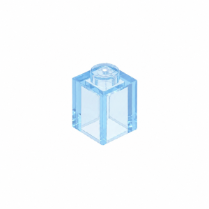 LEGO 3005 Brick 1 x 1 (Transparent Light Blue)