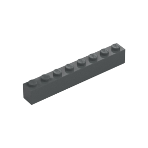 LEGO 3008 Brick 1 x 8 (Dark Bluish Gray)