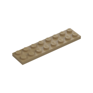 LEGO 3034 Plate 2 x 8 (Dark Tan)