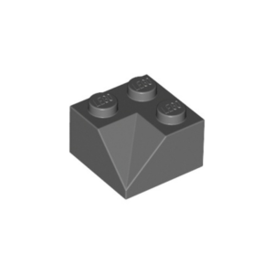 LEGO 3046 Slope 45° 2 x 2 Double Concave (Dark Bluish Gray)