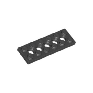 LEGO 32001 Technic Plate 2 x 6 (5 Holes) (Balck)