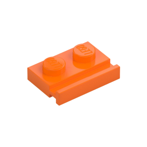 LEGO 32028 Plate Special 1 x 2 with Door Rail (Orange)