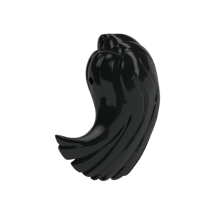 LEGO Hair 3321 Long, Swooped Aside (Black)