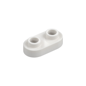LEGO 35480 Plate Special 1 x 2 Rounded with 2 Open Studs (White)