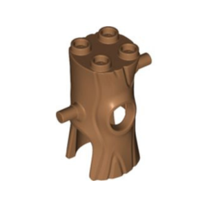 LEGO Costume 35827 Tree Trunk with Branch, Hole for Face (Medium Nougat)