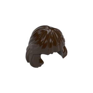 LEGO Hair 36037 Mid-Length Combed Behind Ear (Dark Brown)