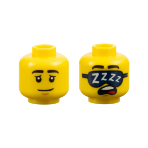 LEGO Head 3626pb3476 Minifigure Head with sleeping face