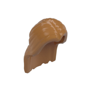 LEGO Hair 36806 Long Parted in Center (Medium Nougat)