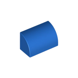 LEGO 37352 Brick Curved 1 x 2 x 1 No Studs (Blue)