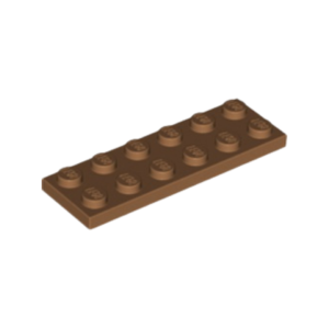LEGO 3795 Plate 2 x 6 (Medium Nougat)