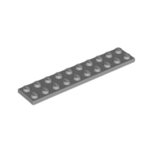 LEGO 3832 Plate 2 x 10 (Light Bluish Gray)