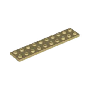 LEGO 3832 Plate 2 x 10 (Tan)