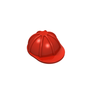 LEGO Cap / Hat 3833 Helmet, Construction / Hard Hat (Red)