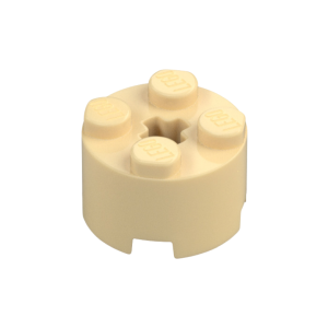 LEGO 3941 Brick Round 2 x 2 with Axle Hole (Tan)