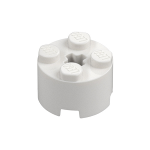 LEGO 3941 Brick Round 2 x 2 with Axle Hole (White)