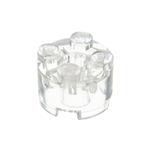 LEGO 3941 Brick Round 2 x 2 with Axle Hole (Transparent Clear)