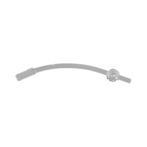 LEGO 4042 Bar Curved with Axle End and 1 x 1 Round Plate (Transparent Clear)