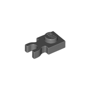 LEGO 4085 Plate Special 1 x 1 with Clip Vertical Thick U Clip (Dark Bluish Gray)