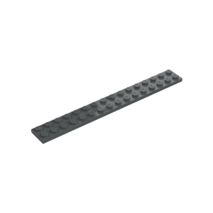 LEGO 4282 Plate 2 x 16 (Dark Bluish Gray)