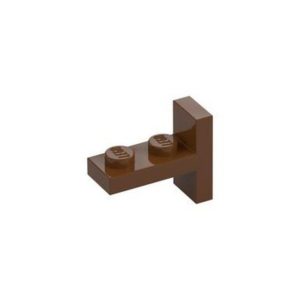 LEGO 4585 Bracket 1 x 2 with 1 x 2 Vertical Studs (Reddish Brown)