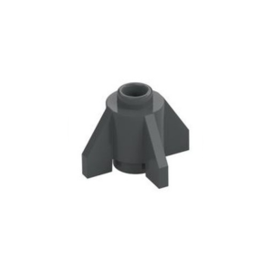 LEGO 4588 Brick Round 1 x 1 with Fins, Open Stud (Dark Bluish Gray)