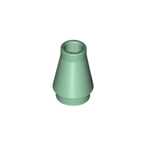 LEGO 4589 Cone 1 x 1 [No Top Groove] (Sand Green)