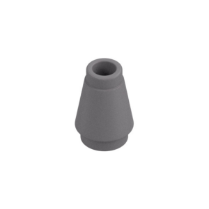 LEGO 4589 Cone 1 x 1 [No Top Groove] (Flat Silver)