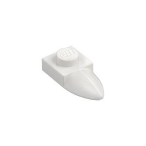 LEGO 49668 Plate Special 1 x 1 with Tooth (White)